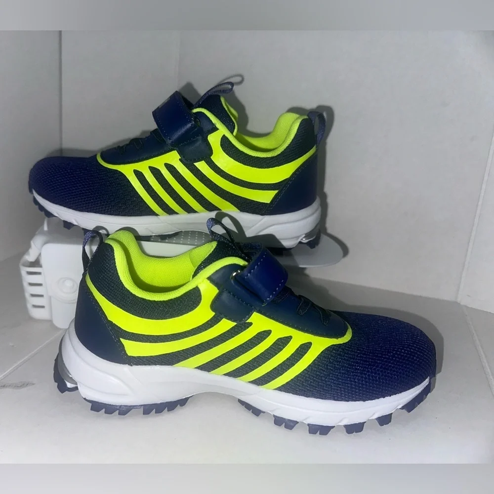 Sports shoes for running and school with light strap for children size 2